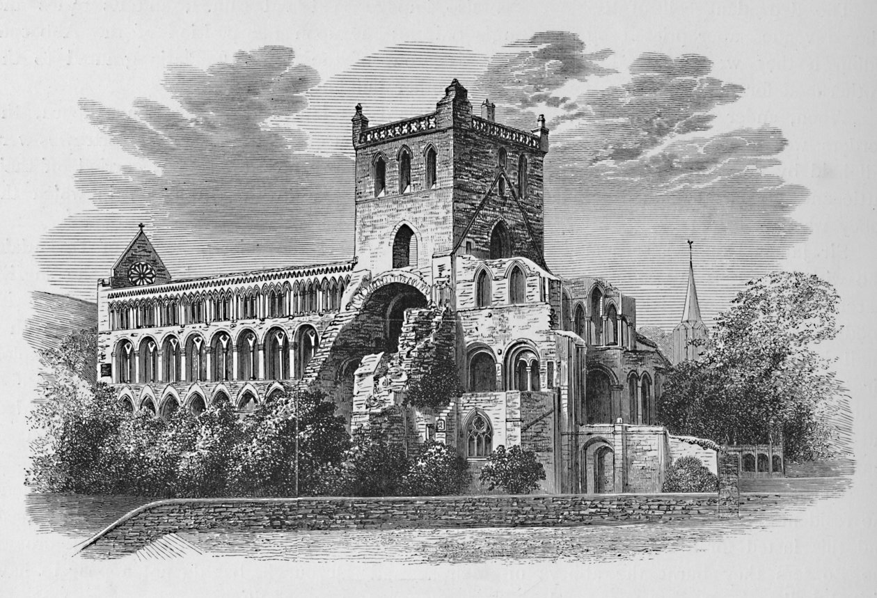 Do sudeste, abadia de Jedburgh, c1880, 1897 de Alexander Francis Lydon