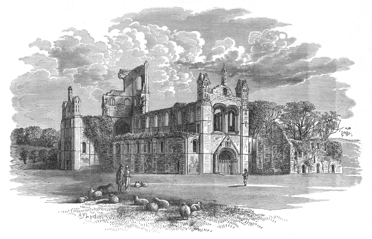 Do Noroeste, Kirkstall Abbey, c1880, 1897 de Alexander Francis Lydon