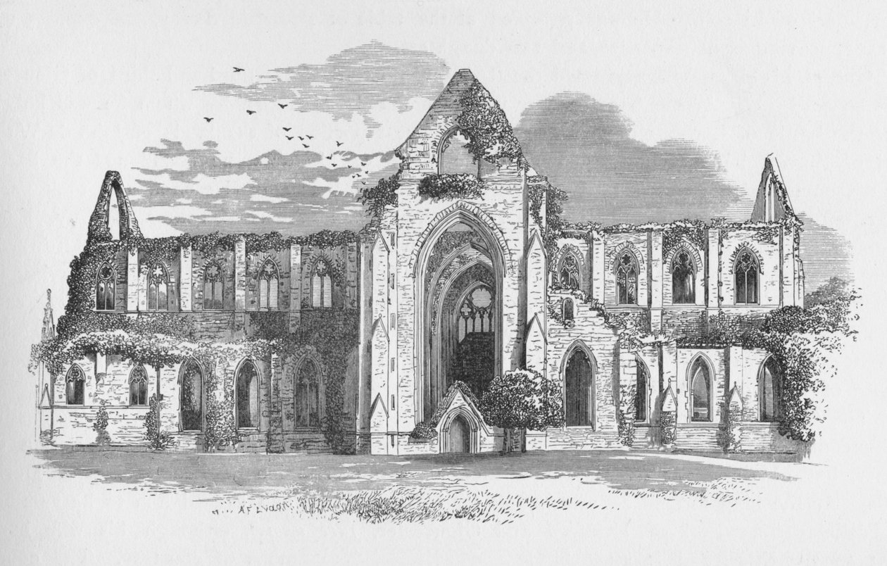 Do sul, Tintern Abbey, c1885, 1897 de Alexander Francis Lydon