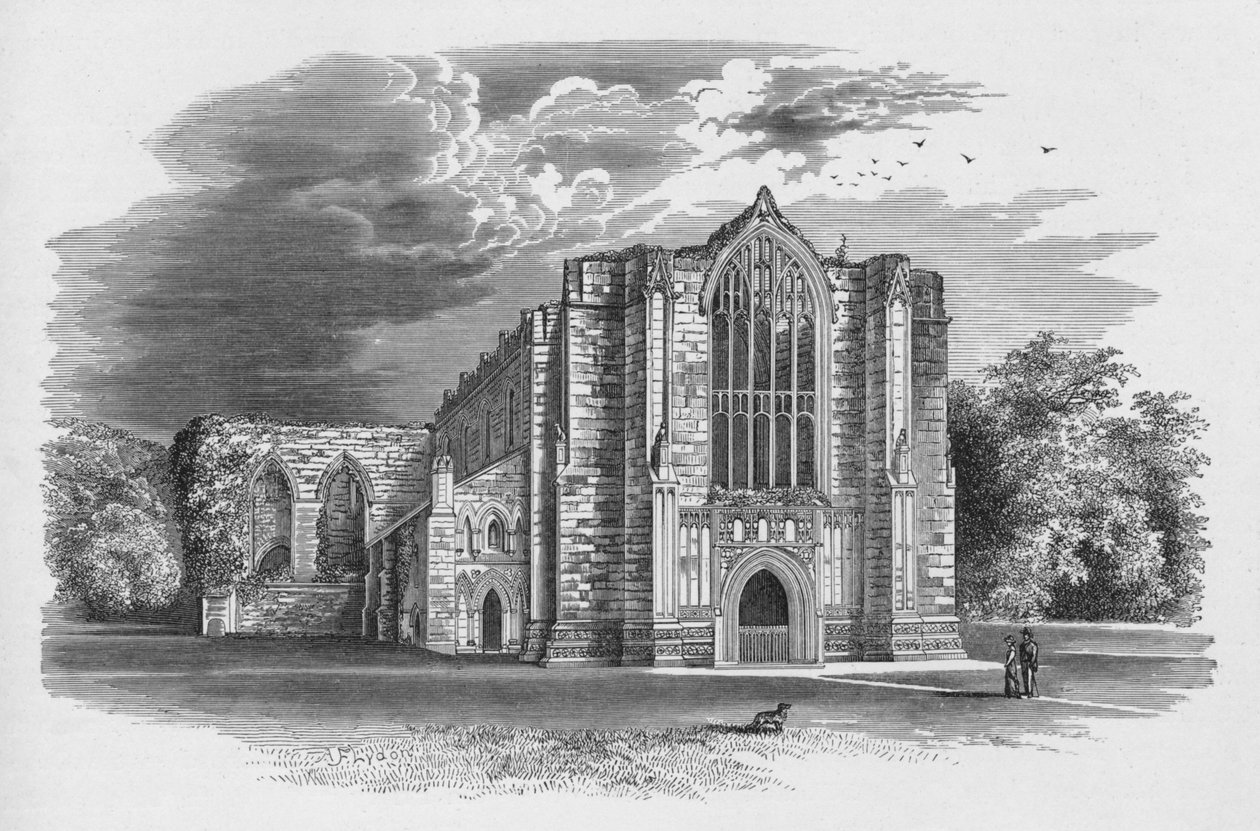 Do oeste, Priorado de Bolton, c1880, 1897 de Alexander Francis Lydon
