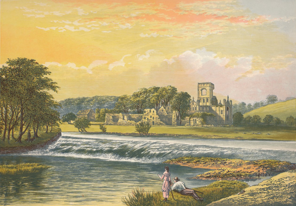 Abadia de Kirkstall, c1880, 1897 de Alexander Francis Lydon