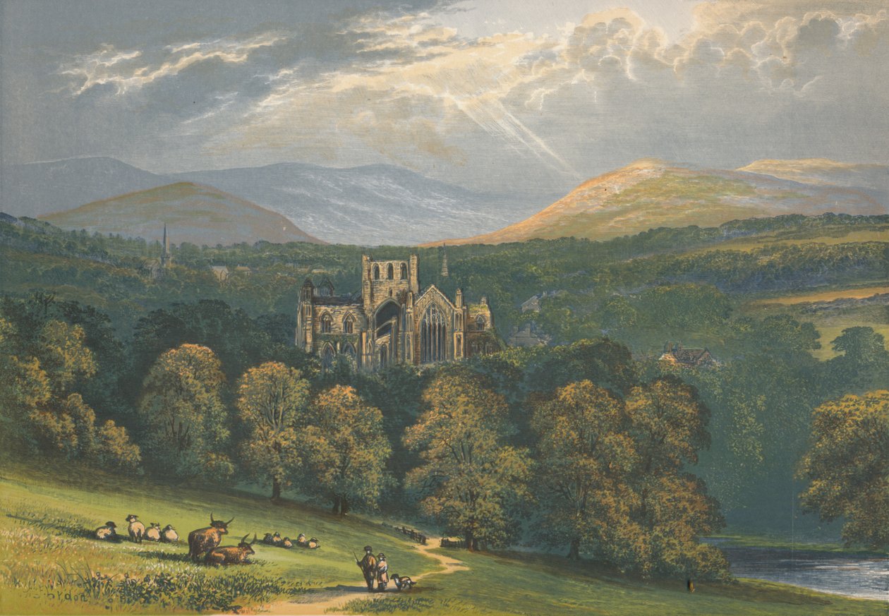 Abadia de Melrose, 1882, 1897 de Alexander Francis Lydon