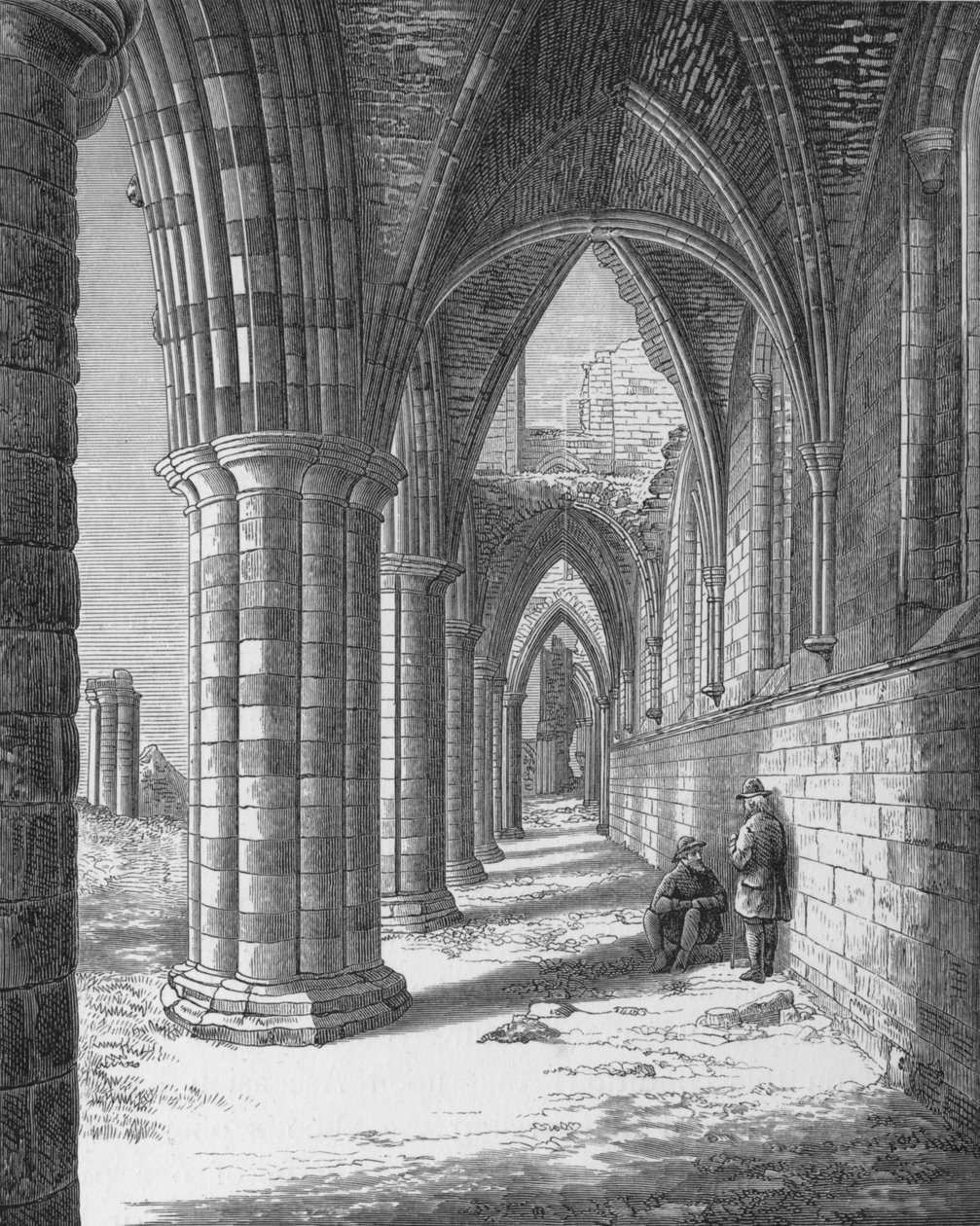 Corredor Norte, Abadia de Whitby, c1880, 1897 de Alexander Francis Lydon