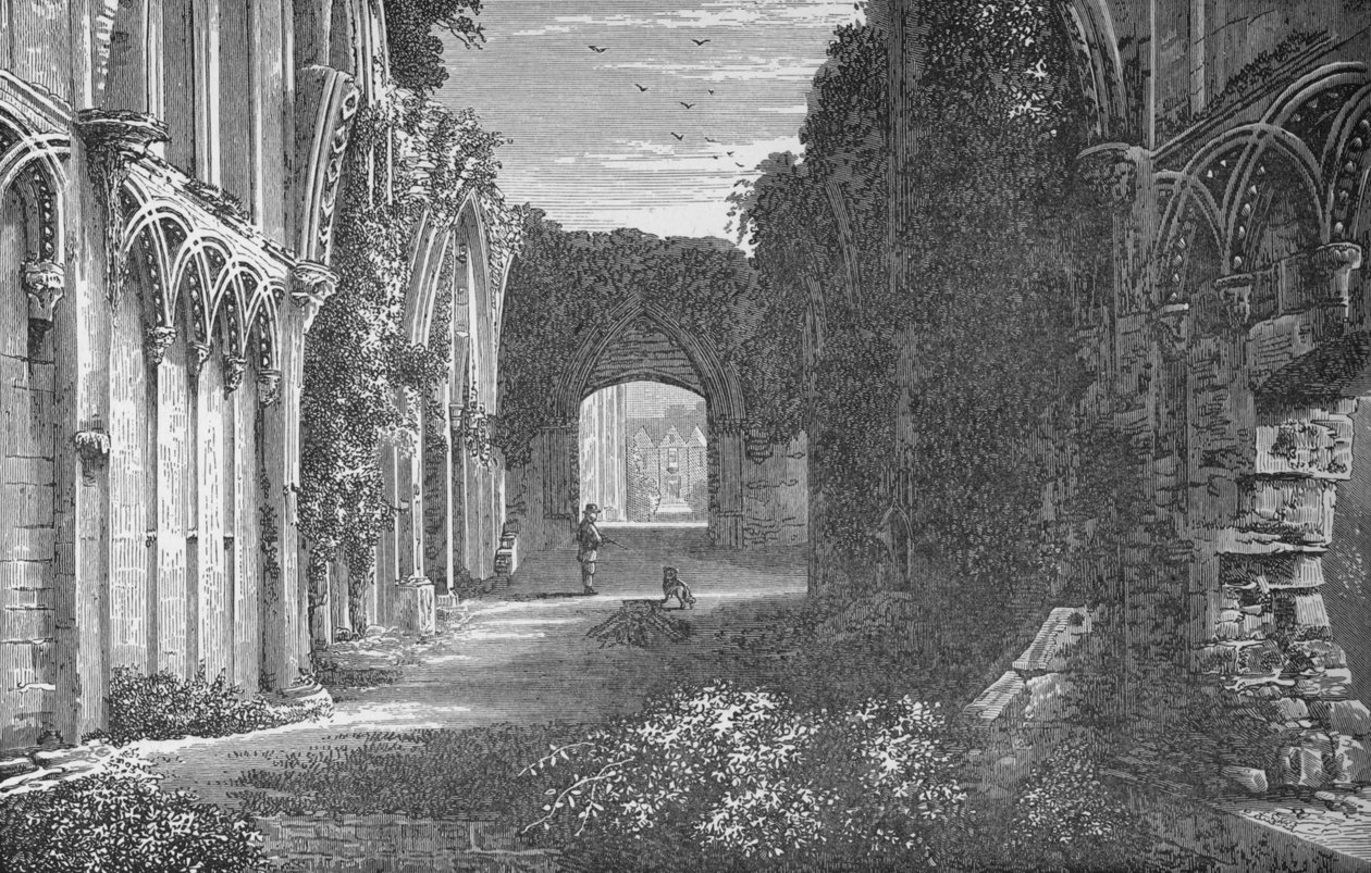 Capela de São José, interior, olhando para o leste, Glastonbury Abbey, c1880, 1897 de Alexander Francis Lydon