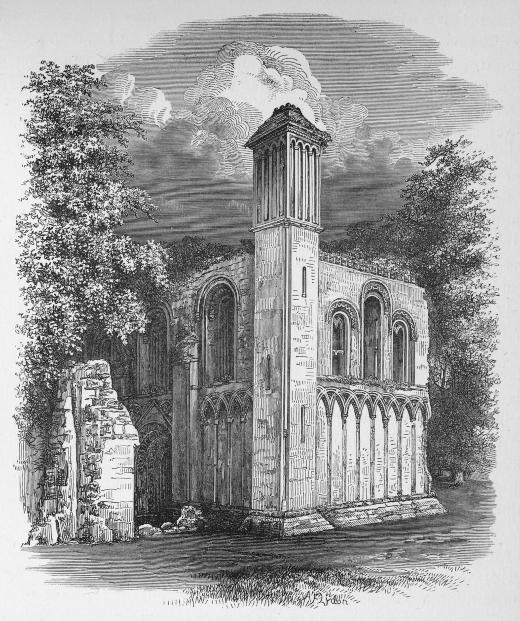 Capela de São José, do Noroeste, Abadia de Glastonbury, c1880, 1897 de Alexander Francis Lydon