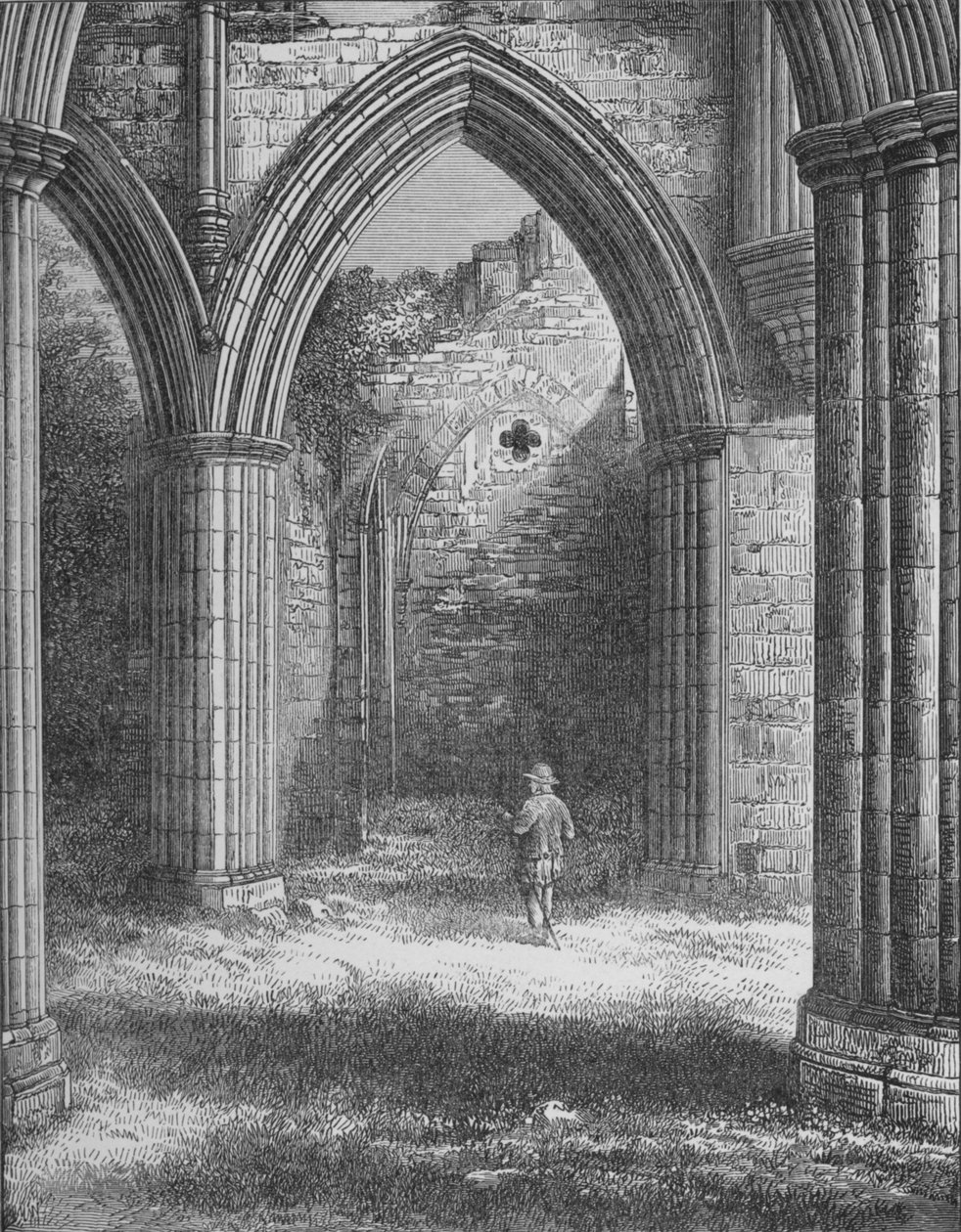 Vestry, Abadia de Rievaulx, c1880, 1897 de Alexander Francis Lydon