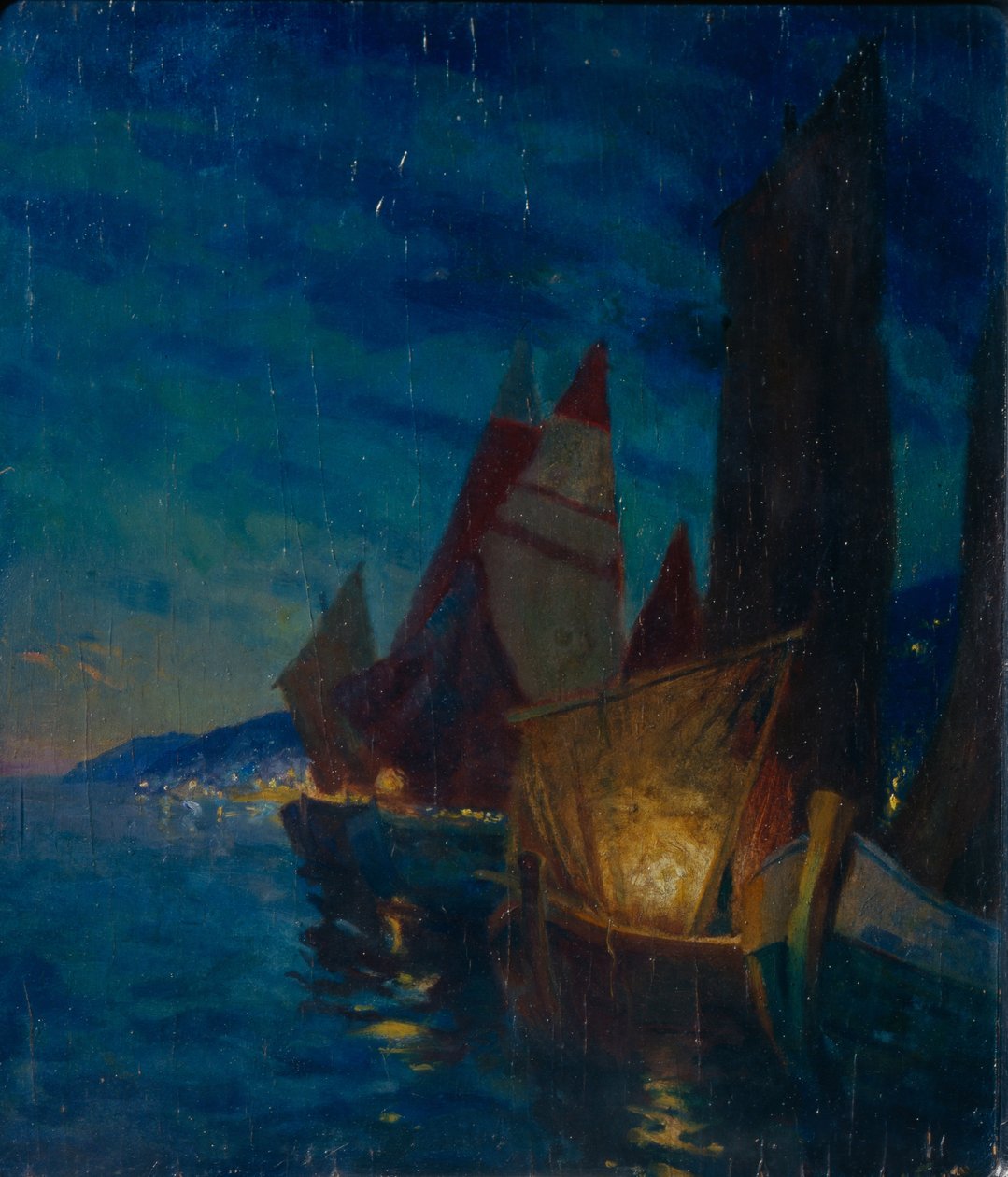 velas à noite de Alexander Fyodorovich Gaush