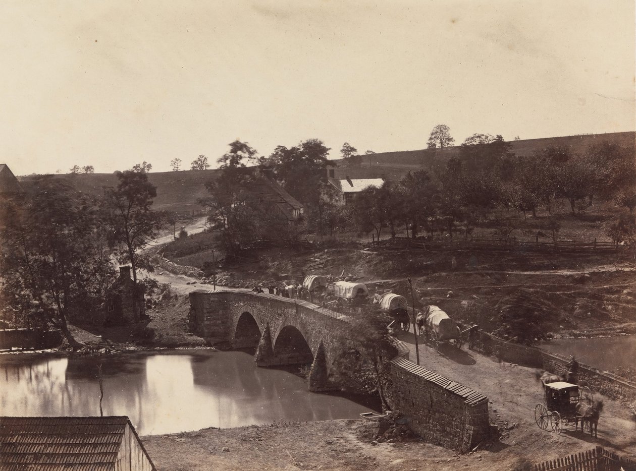 Ponte Antietam, na Sharpsburgh e Boonsboro Turnpike, nº 3, setembro de 1862, 1862. de Alexander Gardner
