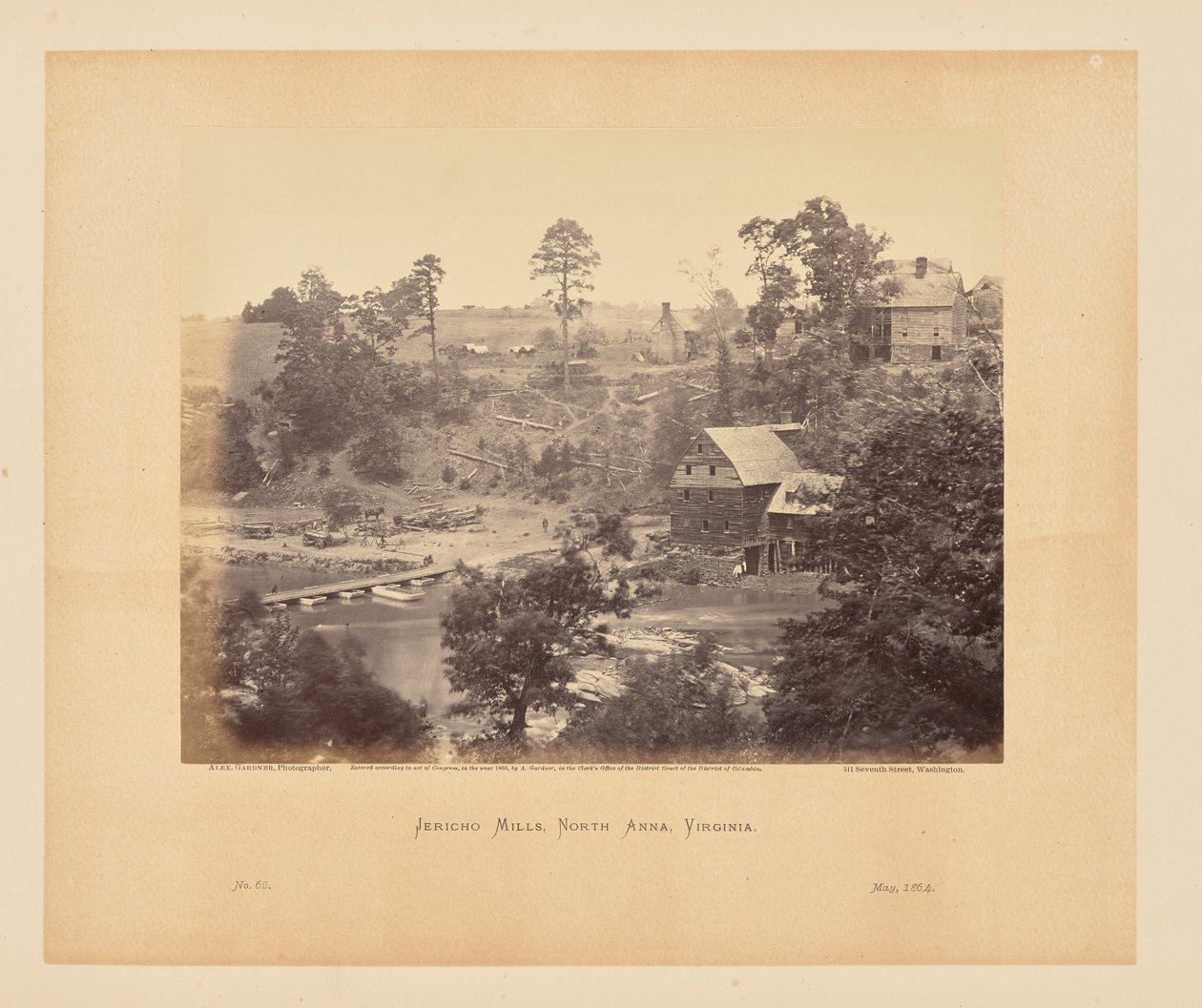 Jericho Mills, North Anna, Virgínia de Alexander Gardner