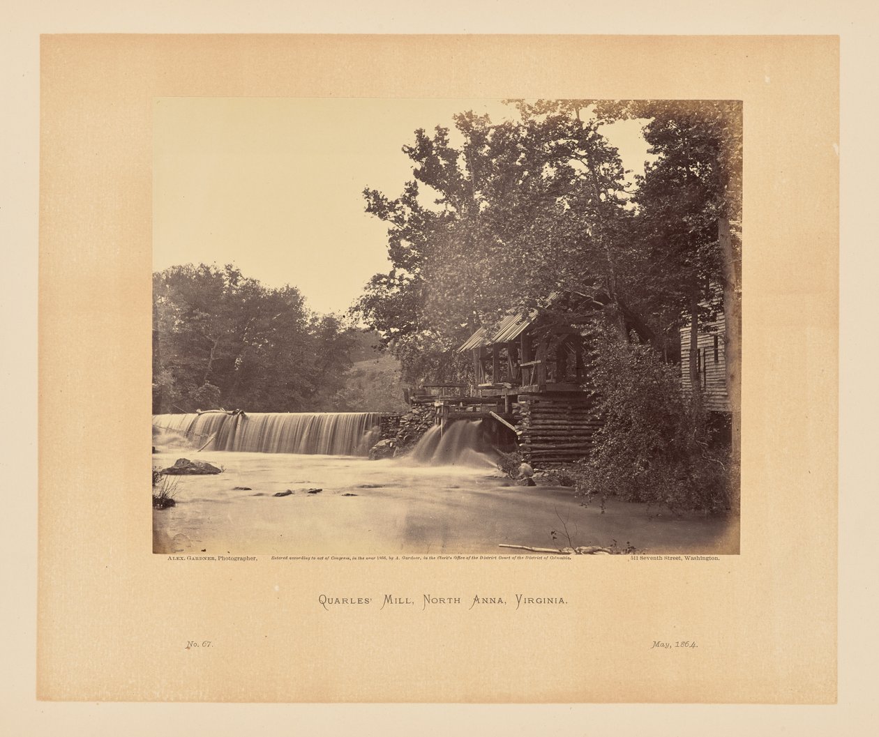 Moinho de Quarles, North Anna, Virgínia de Alexander Gardner