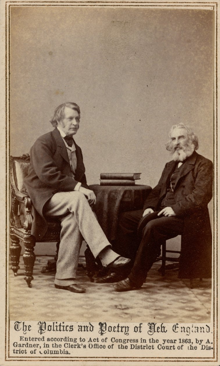 A política e a poesia da Nova Inglaterra, 1863 (foto) de Alexander Gardner