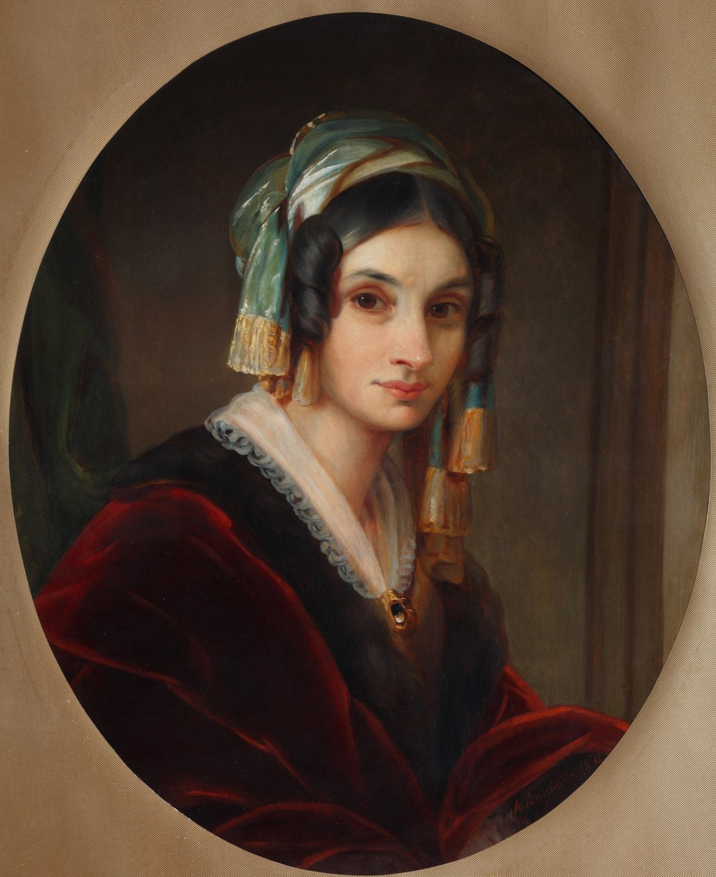 Retrato de Alexandra Smirnova-Rosset 1809-1882, 1841 de Alexander Grigoryevich Varnek
