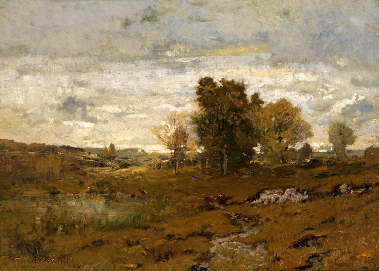 Outono em Arkville, meados do final do século XIX. de Alexander Helwig Wyant