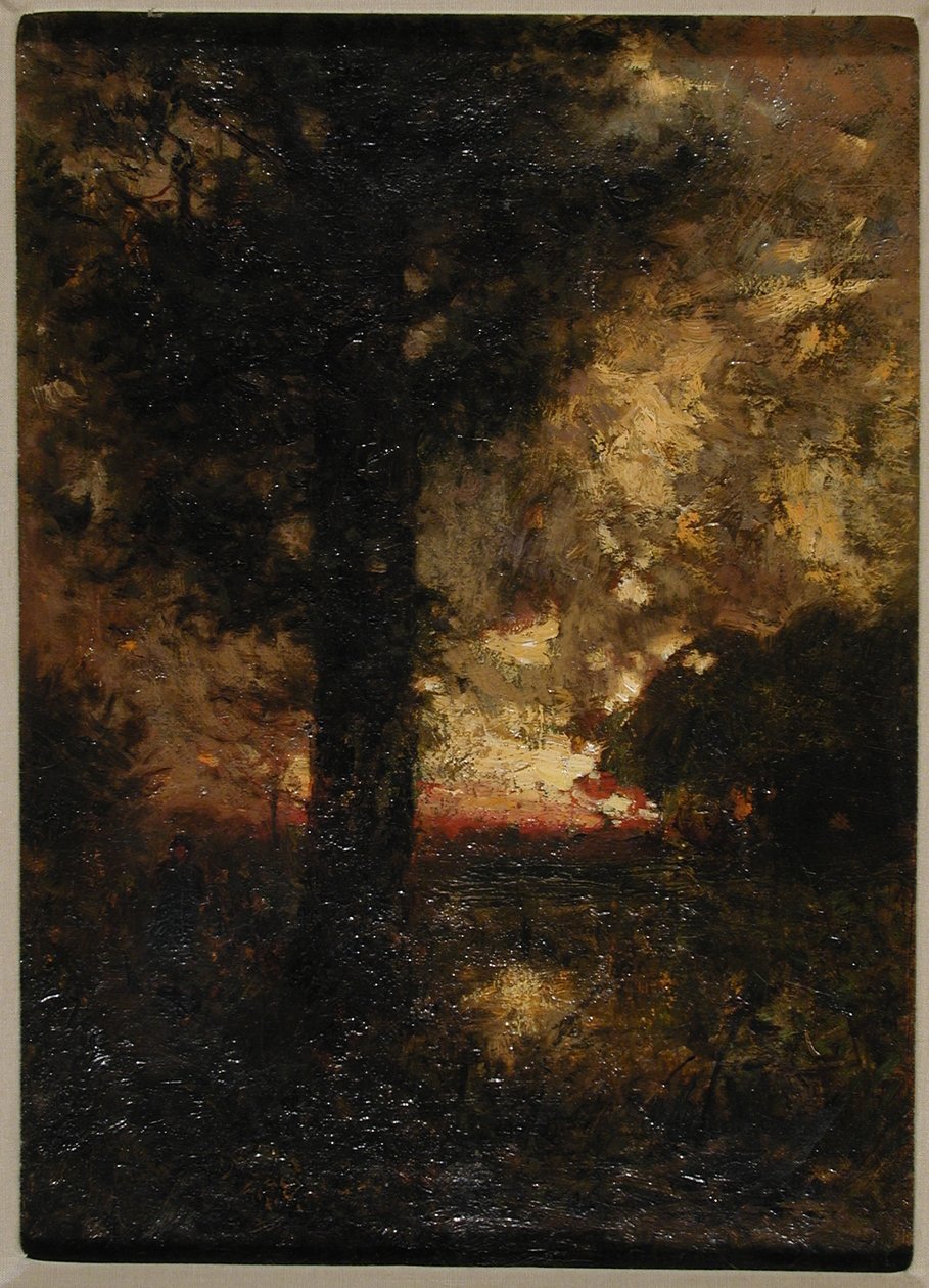 Paisagem com figura, c.1890 de Alexander Helwig Wyant