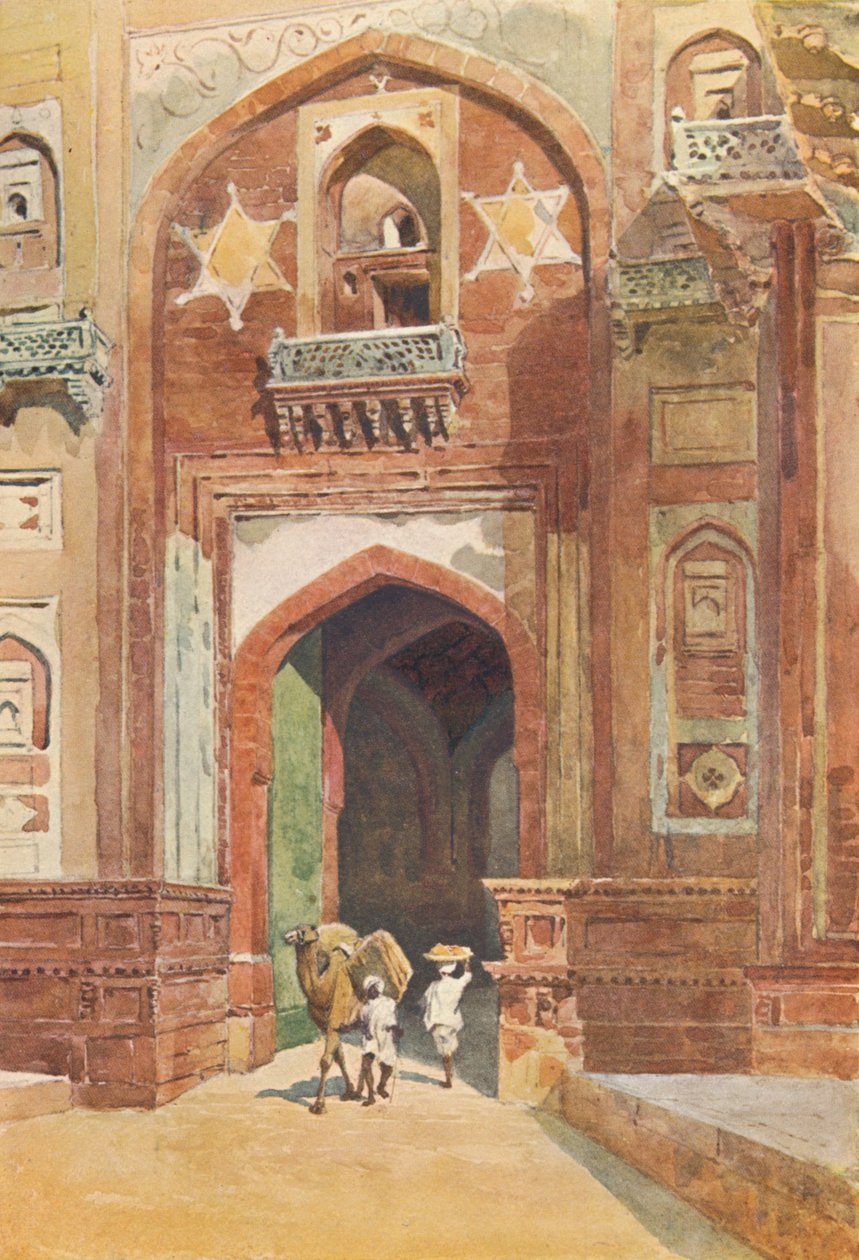 Forte de Agra - dentro da porta de Deli, c1880 1905. de Alexander Henry Hallam Murray