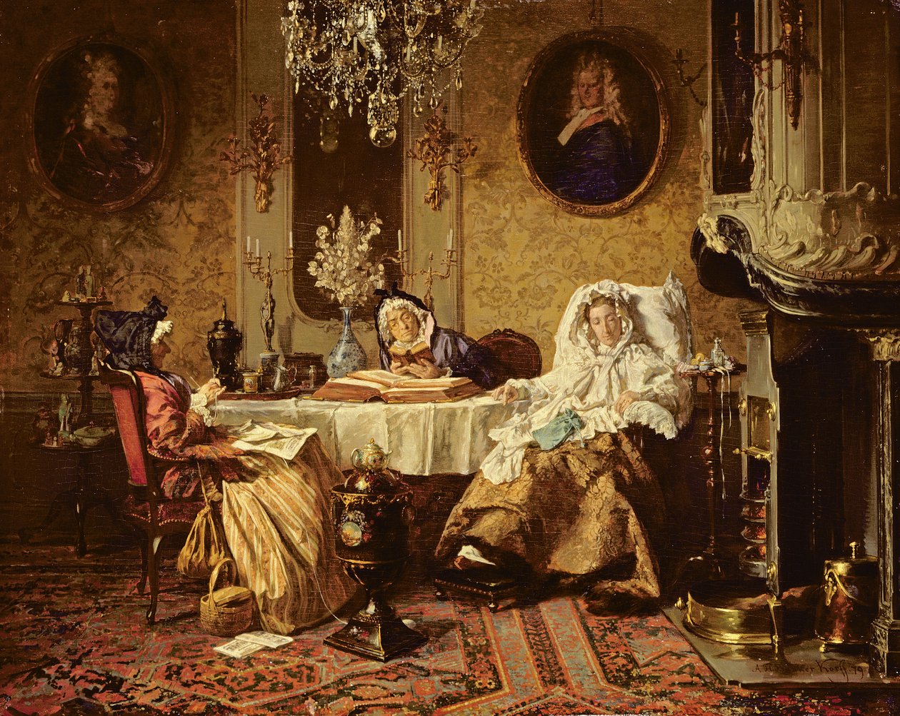 A leitura da Bíblia, 1879 de Alexander Hugo Bakker Korff