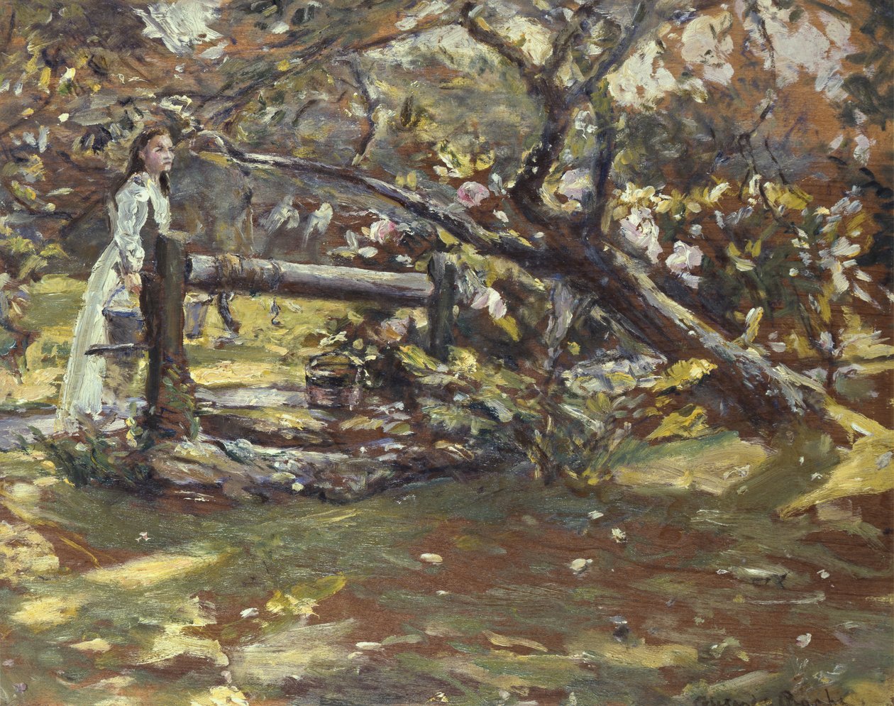 No jardim, c.1900 de Alexander Ignatius Roche