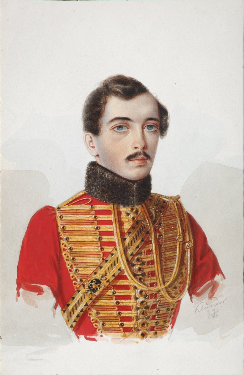 Retrato de NV Novoskoltsev, 1839 de Alexander Ivanovich Klünder