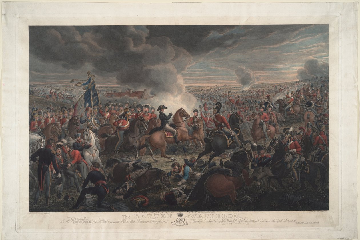 A Batalha de Waterloo de Alexander Ivanovich Sauerweid