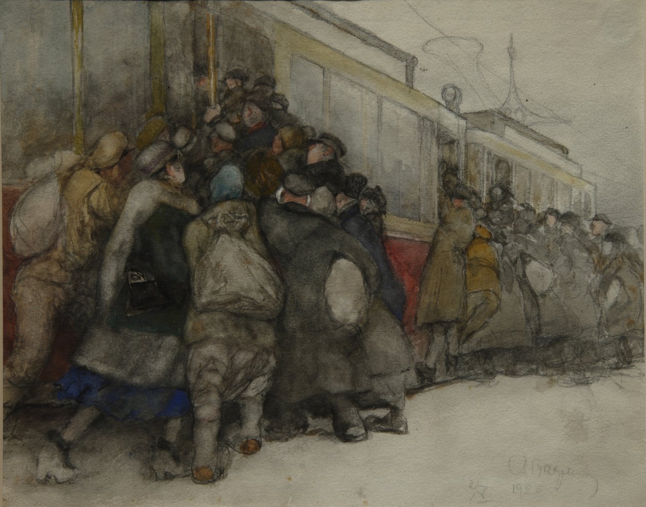 Pelo bonde, 1920 de Alexander Ivanovich Vakhrameyev