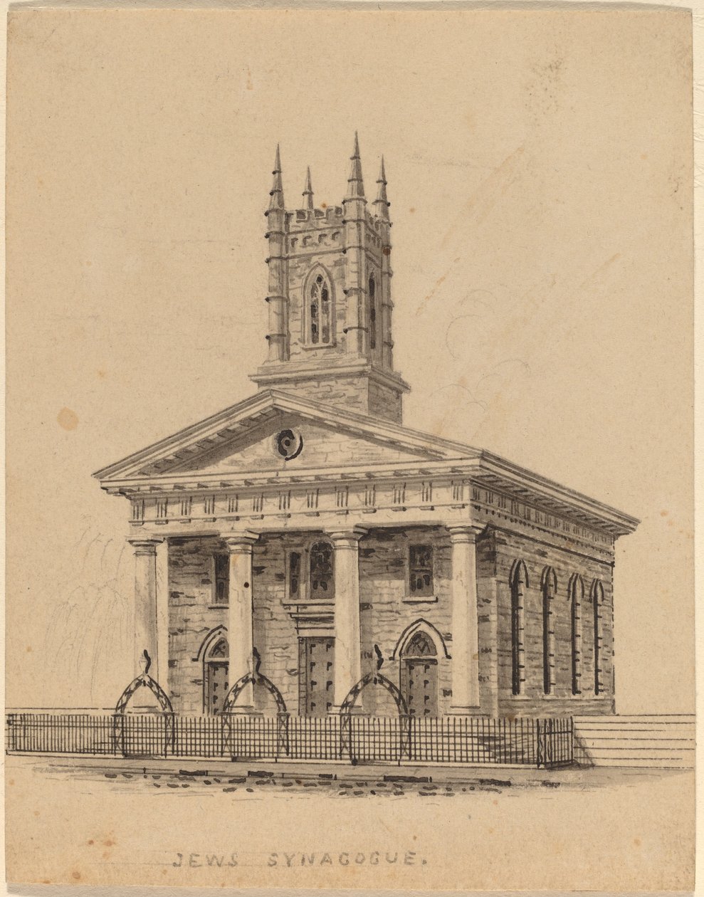 Sinagoga Judaica, N.Y. de Alexander Jackson Davis