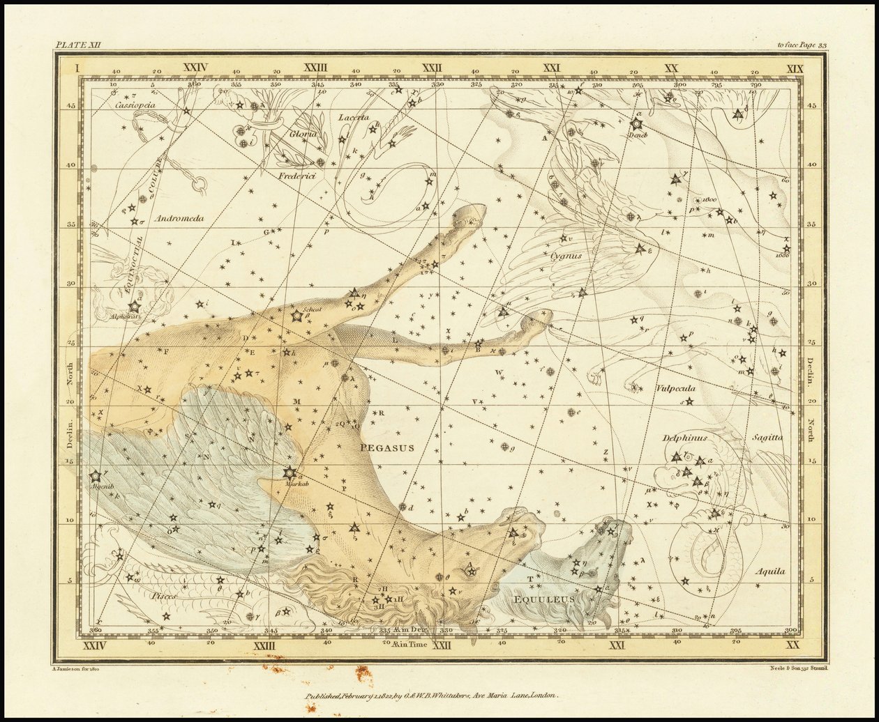 1822 - Alexander Jamieson - Pegasus e Equuleus de Alexander Jamieson