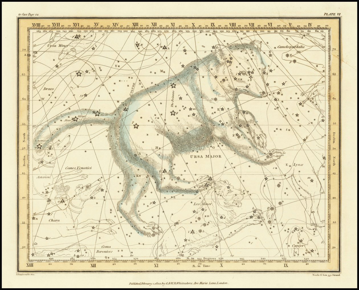1822 - Alexander Jamieson - Ursa Maior - Urso Grande de Alexander Jamieson