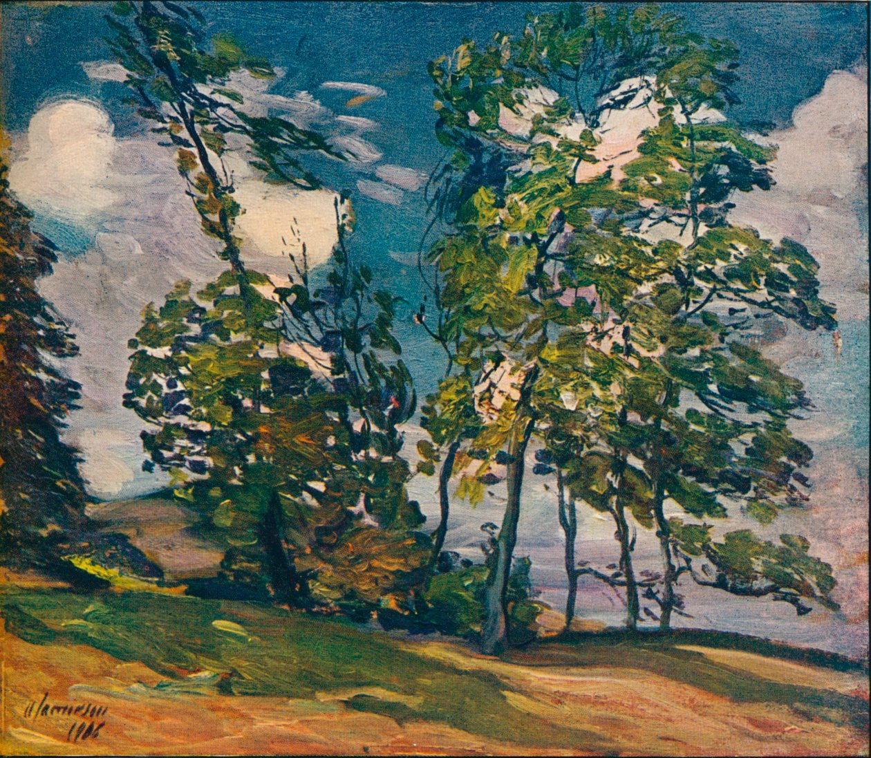 Um dia ventoso, c1906 de Alexander Jamieson