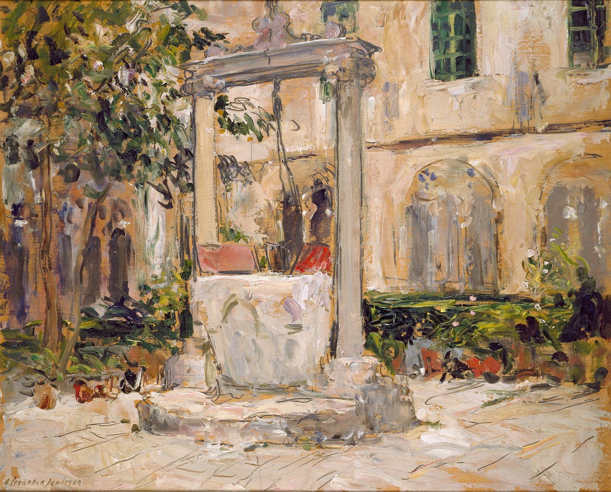 Claustro do Mosteiro Dominicano, Dubrovnik, início do século XX de Alexander Jamieson