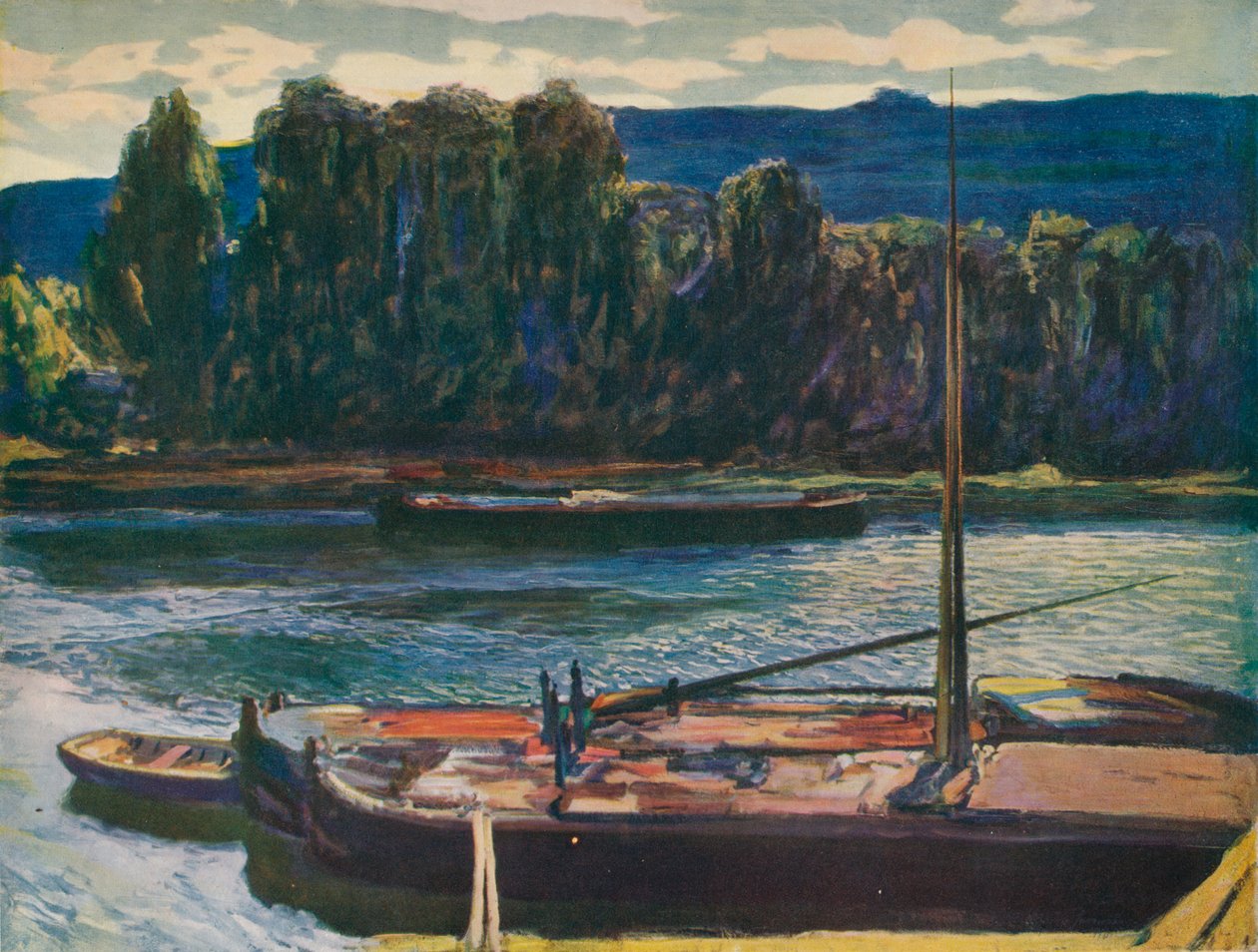 Noite no rio Sena, c1910, 1912 de Alexander Jamieson