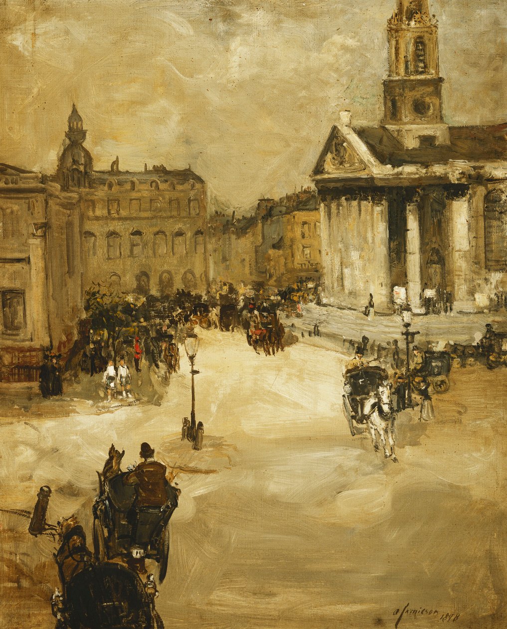 São Martins no Campo de Trafalgar Square de Alexander Jamieson