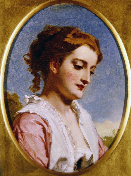 Lucy (óleo a bordo) de Alexander Johnston