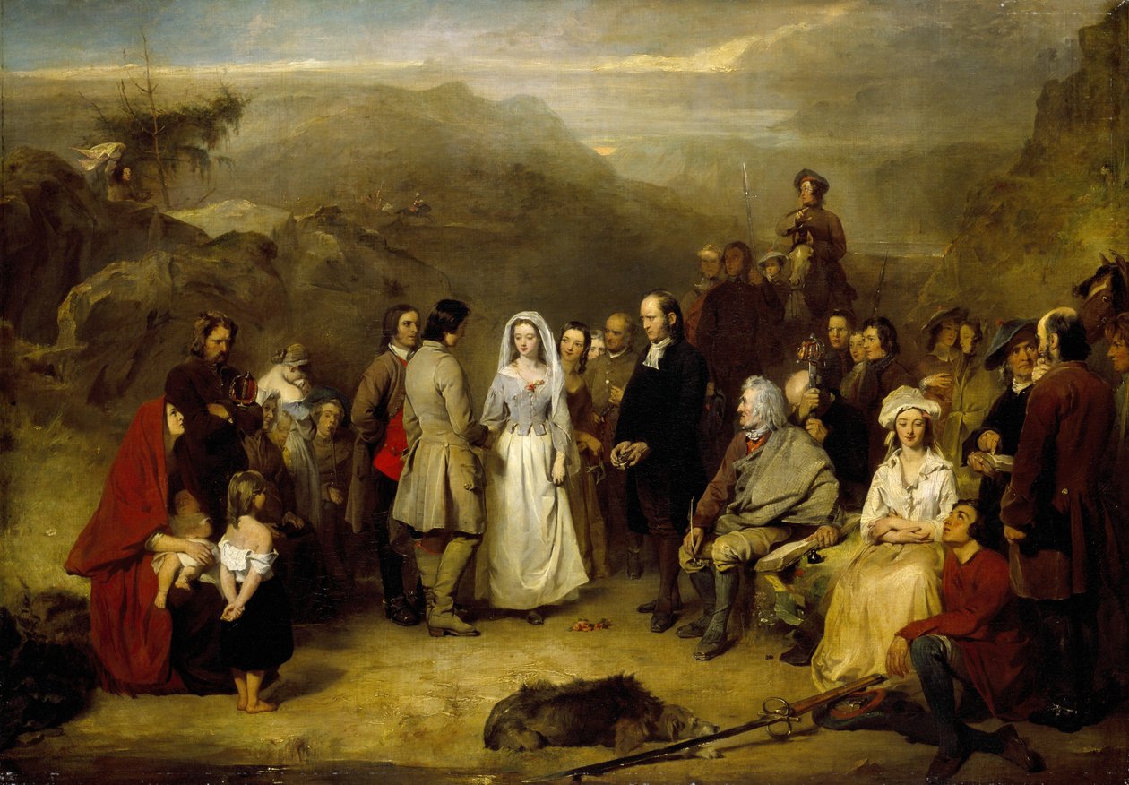 Casamento do Pacto (óleo sobre tela) de Alexander Johnston