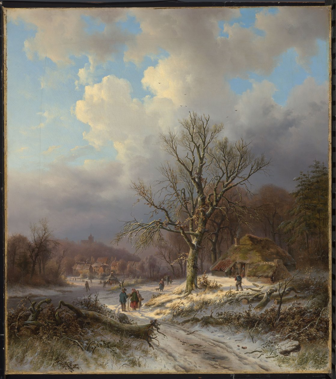 Paisagem de neve de Alexander Joseph Daiwaille