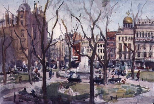 Praça Leicester de Alexander Joshua Caleb Bryce