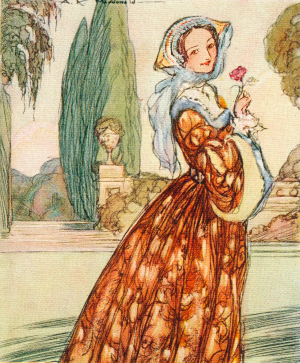 Anne Boleyn, c1507-1536. esposa e consorte de Henrique VIII, mãe da rainha Elizabeth I, 1937 de Alexander K. MacDonald