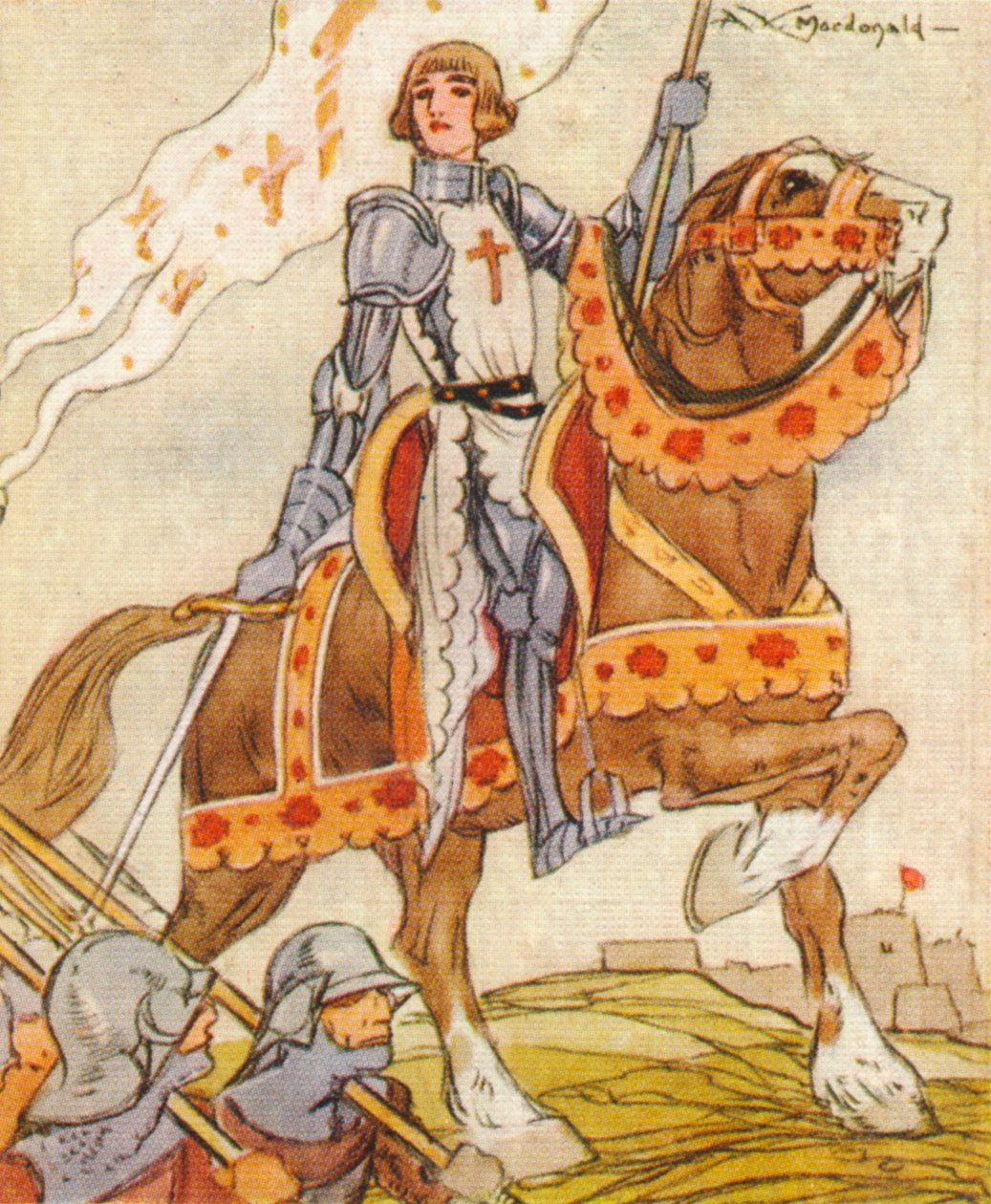 Joana d&39;Arc, c1412-1431 patriota e mártir francês do século XV, 1937 de Alexander K. MacDonald