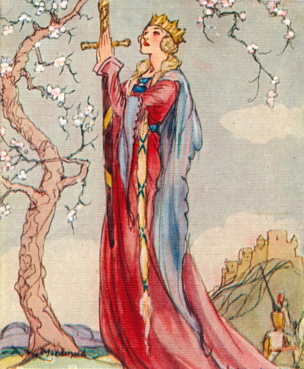 Rainha Guinevere consorte do rei Arthur, 1937 de Alexander K. MacDonald