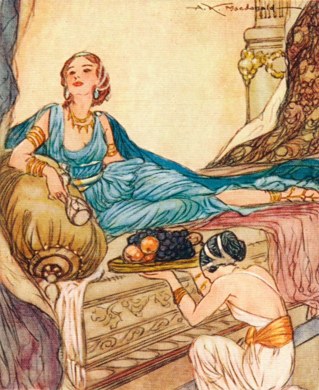 Valeria Messalina c.1720-48, terceira esposa do imperador romano Cláudio, 1937 de Alexander K. MacDonald