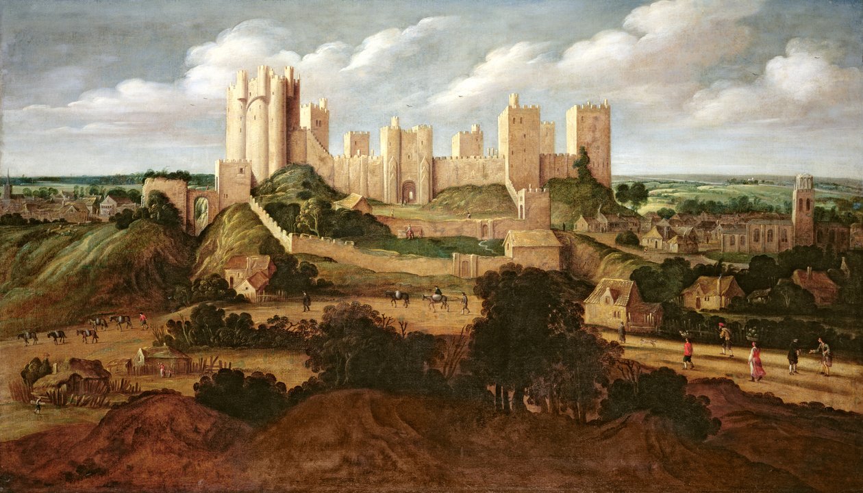 Castelo de Pontefract, c.1620-40 de Alexander Keirincx