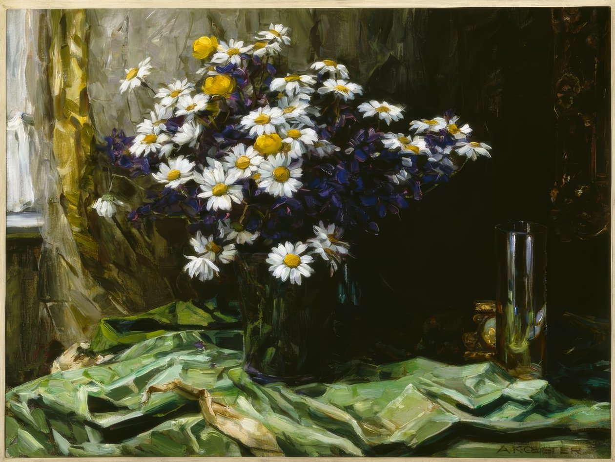 A.Koester, ainda vida da flor de Alexander Köster