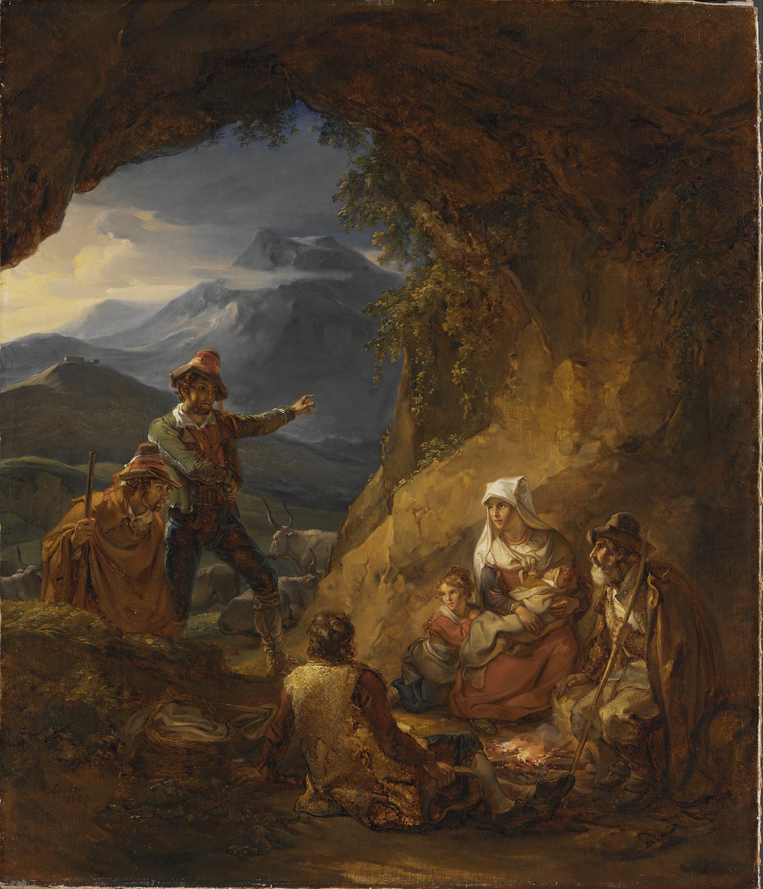 Bandidos Entrando Em Uma Habitação De Pastor, 1823 de Alexander Lauréus