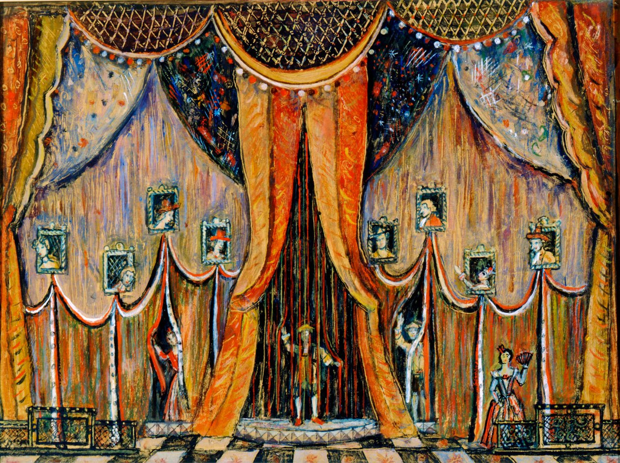 Desenho da cortina para a ópera 