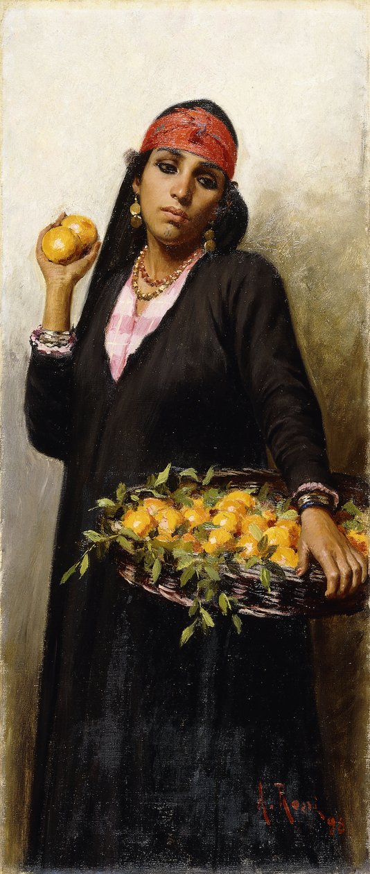 O vendedor de laranja, 1898 de Alexander M. Rossi