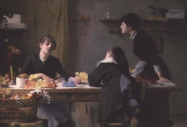 Trabalhadores Artificiais Florais de Alexander Mann