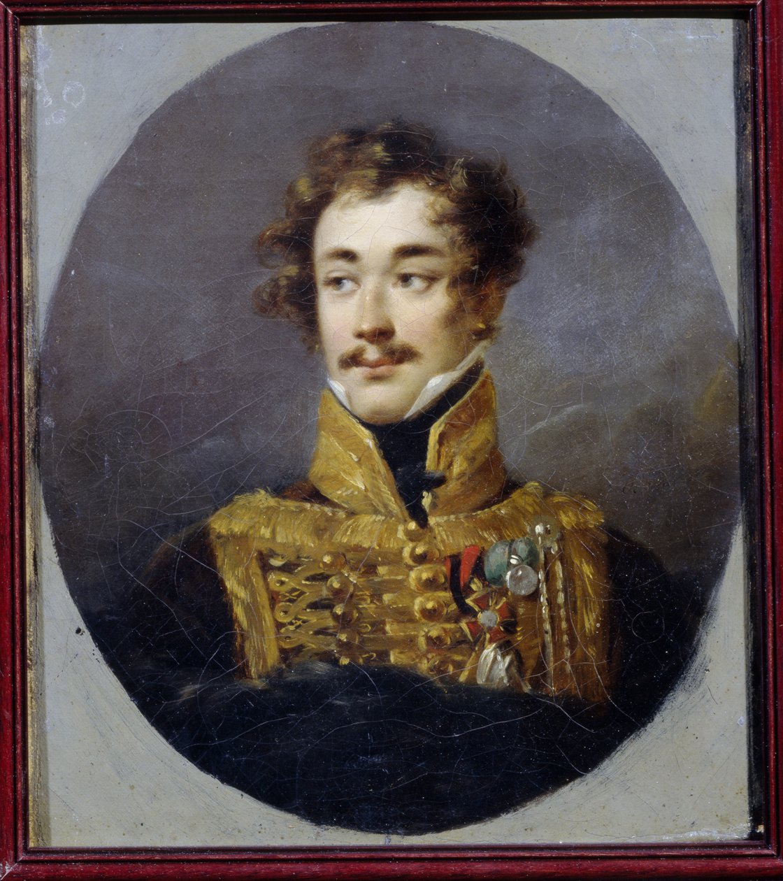 Retrato do Conde Alexander Olsufyev (1790-1853). (Retrato do Conde Alexander Olsufyev). Pintura de Alexander (Alexandre) Molinari (1772-1831), óleo sobre tela de Alexander Molinari