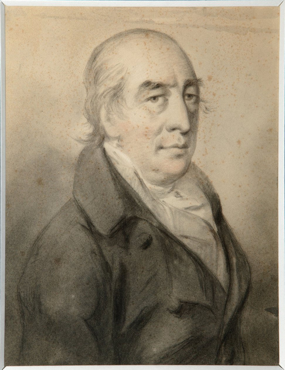 Retrato do Conde Grigory Alexeyevich Shcherbatov (1735-1810) - Molinari, Alexander (1772-1831) - Sanguine, giz preto e branco sobre papel - 29,8x23 - State Art Museum of Republic Tatarstan, Kazan de Alexander Molinari
