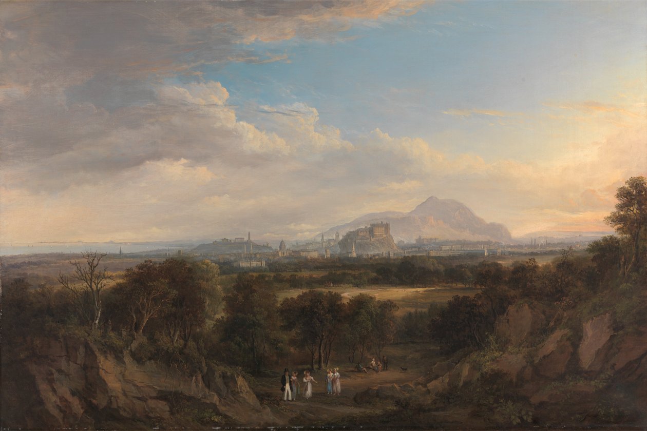Uma vista de Edimburgo a partir do oeste de Alexander Nasmyth