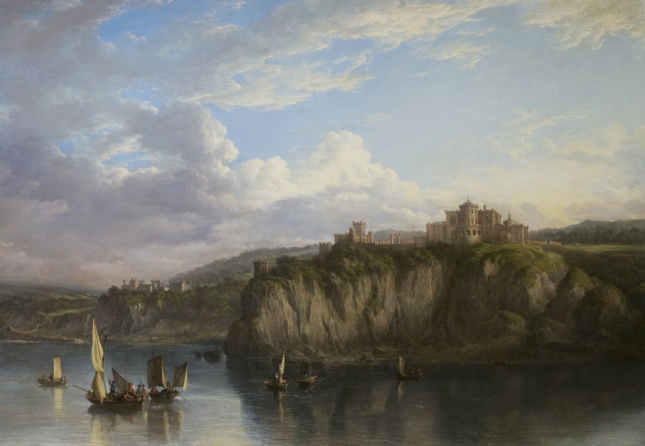 Castelo de Culzean do mar, c.1816 de Alexander Nasmyth