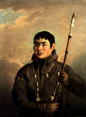 Retrato do Baleeiro Esquimó, John Sacheuse (óleo sobre tela) de Alexander Nasmyth